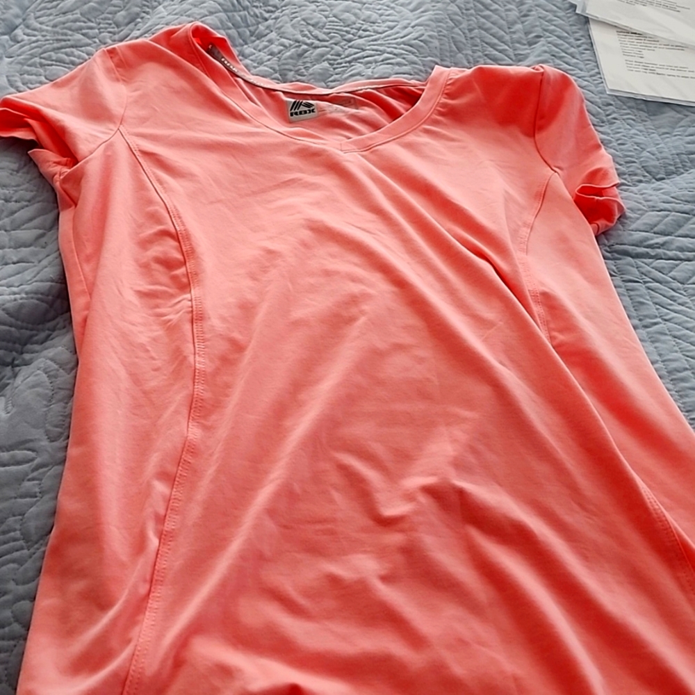 Peach work out shirt